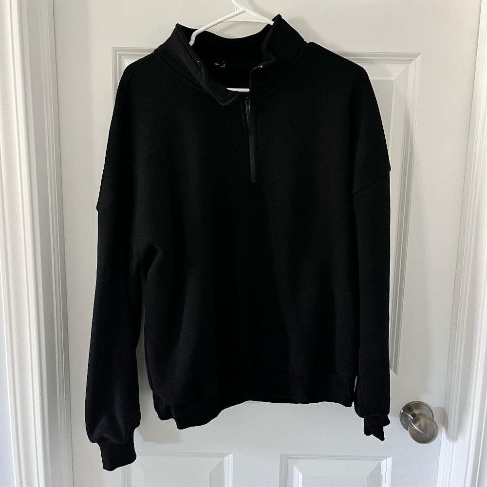 Matching Black Sweatpants and Quarter Zip